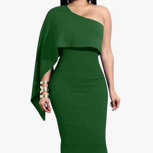 One shoulder cocktail dress